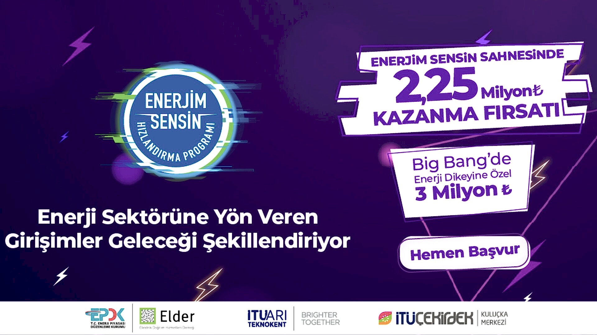 Enerjim Sensin Hızlandırma Programı, Enerji Girişimlerine 5,25 Milyon TL Ödül Desteği Sunuyor! 1 Enerjim Sensin Hızlandırma Programı, Enerji Girişimlerine 5,25 Milyon TL Ödül Desteği Sunuyor! 1